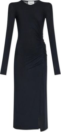 Isabel Marant Jelina Dress - Dames - Casual kleedjes - Zwart - M - Leer - Kleedjes