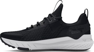 Under Armour Mens Project Rock Blood Sweat Respect 4 Sneaker, (001) Black/Castlerock/White, 10 UK