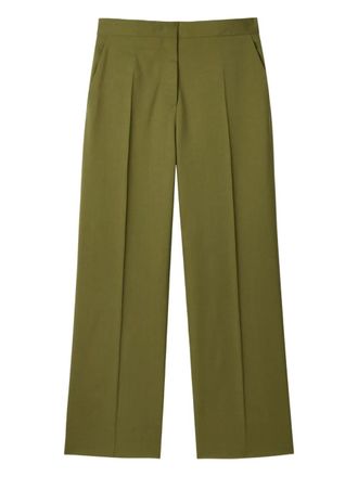 Paul Smith pressed-crease trousers - women - Wool - 36 - Green