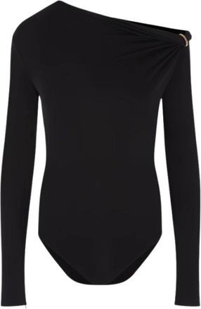 Versace Stijlvolle Top voor Trendsetters - Dames - Bodies - Zwart - XS - Tops