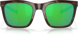Costa Panga 56mm Polarized Square Sunglasses in Green Mirror at Nordstrom Rack