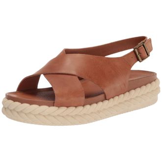 Lucky Brand Laythan Platform Wedge Sandal Latte LK-LAYTHAN-260 Womens