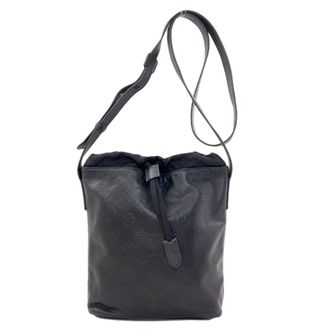 Louis Vuitton Black Noir Monogram Shadow Shoulder Bag (Pre-Owned)