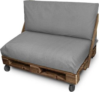 Happers Happers - Cojines Para Palets De Exterior Gris Claro Descatalogados Naylim Mate Asiento Y/o Respaldo 120x60x20 Gris Claro