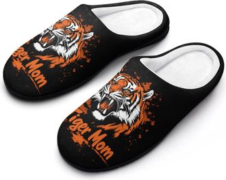 Generic Tiger Fierce Mom Mens Slippers House Slipper Anti-skid Sole Indoor Shoes Outdoor Comfort Cotton