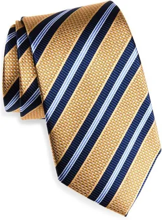 Nordstrom Stripe Silk Tie in Yellow at Nordstrom