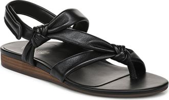 Vionic Geneva Strappy Sandal in Black Leather at Nordstrom, Size 9.5