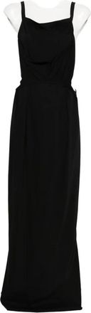 Rick Owens Temple Gown - Dames - Avondkleed - Zwart - S - Katoen - Kleedjes