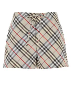 Burberry Embroidered Poplin Shorts