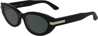 Calvin Klein Cat Eye Zonnebril - Dames - Zonnebrillen - Zwart - 54 MM - Accessoires