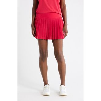 90 Degree by Reflex Lightstreme Crosscourt Pleated Active Skort in Spicy Red at Nordstrom Rack, Size X-Large