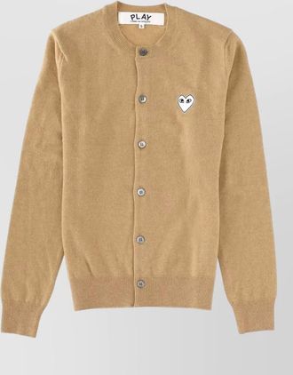 Comme Des Gar&ccedil;ons knitwear with ribbed cuffs and hem