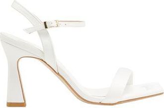 8 by YOOX LEATHER SQUARE TOE SPOOL-HEEL SANDA