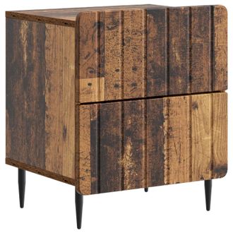 vidaXL Armario De Noche Madera Envejecida 43 X 34,5 X 49,5 Cm Vidaxl