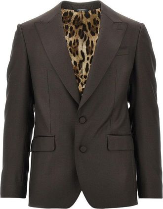 Dolce & Gabbana Sicilia Light wool single-breasted jacket Man 50