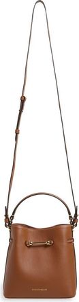 Strathberry Mini Corda Leather Bucket Bag in Chestnut at Nordstrom