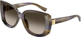 Dolce & Gabbana DG4495 344713 Womens Sunglasses Green Size 56