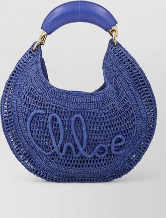 Chlo&eacute; raffia shoulder bag