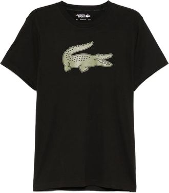 Lacoste T-shirt con stampa logo - Nero