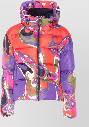 Pucci hooded down jacket zip pockets
