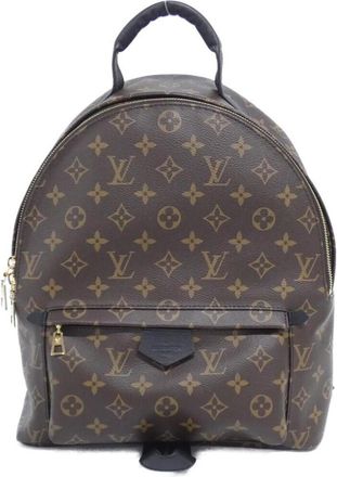 Louis Vuitton Marron Coated Canvas Backpack (Pre-Owned)