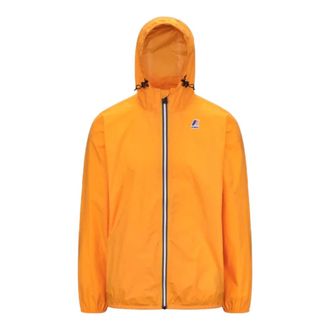 K-Way K-Way, Rain Jackets, male, Orange, Size: XL Le Vrai 4.0 Claude Jacket