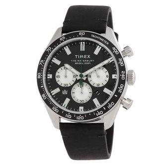 Timex Waterbury Chronograph Quartz Black Dial Mens Watch TW2V42500