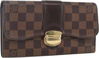 Louis Vuitton Pre-owned Wallets, female, Brown, Size: ONE SIZE Pre-owned Canvas Wallet