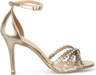 Bruno Menegatti Womens Stars Dress Heel Sandals In Gold