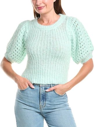 Saltwater Luxe Puff Sleeve Wool-Blend Sweater