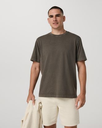 Vuori Clothing Short Sleeve Vuori Heavyweight T-Shirt - Relaxed Fit | Oregano Garment Dye | Medium