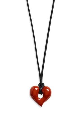 Missoma Molten Red Jasper Heart Cord Pendant Necklace at Nordstrom