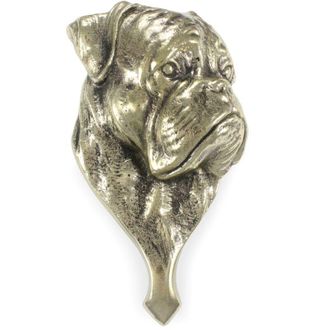 OEM Boxer, Boxer I - Aldaba De Puerta Con Forma De Cabeza De Perro, Aldaba De Lat&oacute;n, Decoraci&oacute;n De Puerta Retro De Art-dog