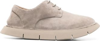 Mars&egrave;ll Intagliata lace-up Derby shoes - men - Calf Suede/Calf Leather/Rubber - 42.5 - Neutrals