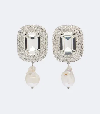 Magda Butrym Crystal-embellished drop earrings
