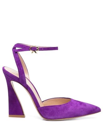 Gianvito Rossi Suède pumps - Paars