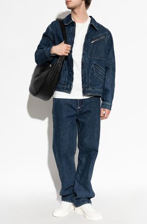 Kenzo Wide-leg Jeans, Mens, Navy Blue