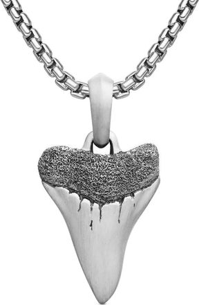 David Yurman Pendente Shark Tooth in argento sterling (27mm)