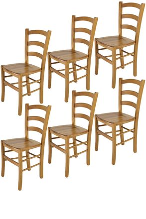Tommychairs Tommychairs Set 6 Sillas Venice En Madera De Haya Color Roble