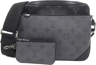 Louis Vuitton Black Coated Canvas Shoulder Bag (Pre-Owned)