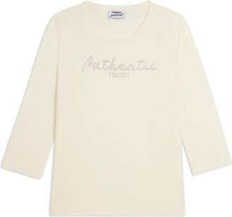 Freddy T-shirt manica 3/4 Authentic con logo FREDDY in strass