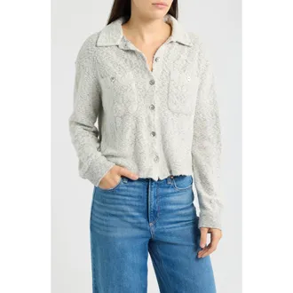 Cloth & Stone Pocket Cardigan in Winter Strom at Nordstrom, Size X-Small