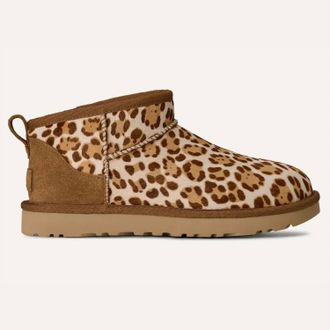 UGG Womens Classic Ultra Mini Boots In Felicity Leopard Jasmine