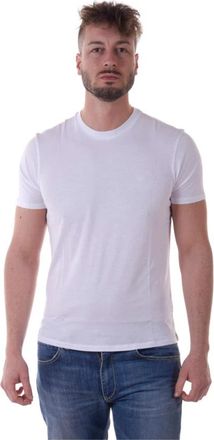 Armani Jeans Sweatshirts - Heren - T-shirts - Wit - M - Katoen - Tops