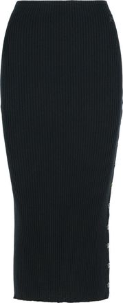Courrèges Black Merino Wool Blend Skirt