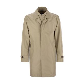 Fay Morning Coat - Heren - Mantel - Beige - M - Polyester - Jassen