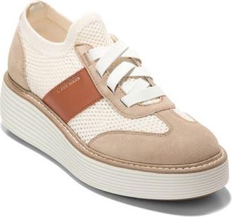Cole Haan &Oslash;riginalGrand Max Stitchlite Platform Sneaker in Tuscan Sand /Auburn at Nordstrom, Size 9