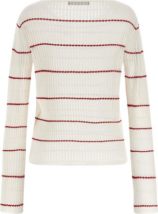 Max Mara Womens White Silk Cardigan Clothing