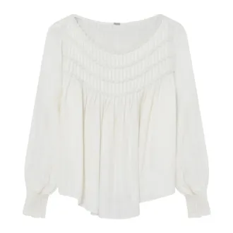 Gustav Annsofie Blouse - - Blouses & Shirts - Donna - Bianco - L