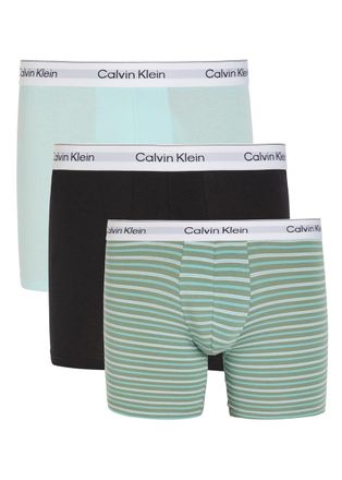 Calvin Klein Icon Stretch-cotton Boxer Briefs - set of Three - Black Grey - XL